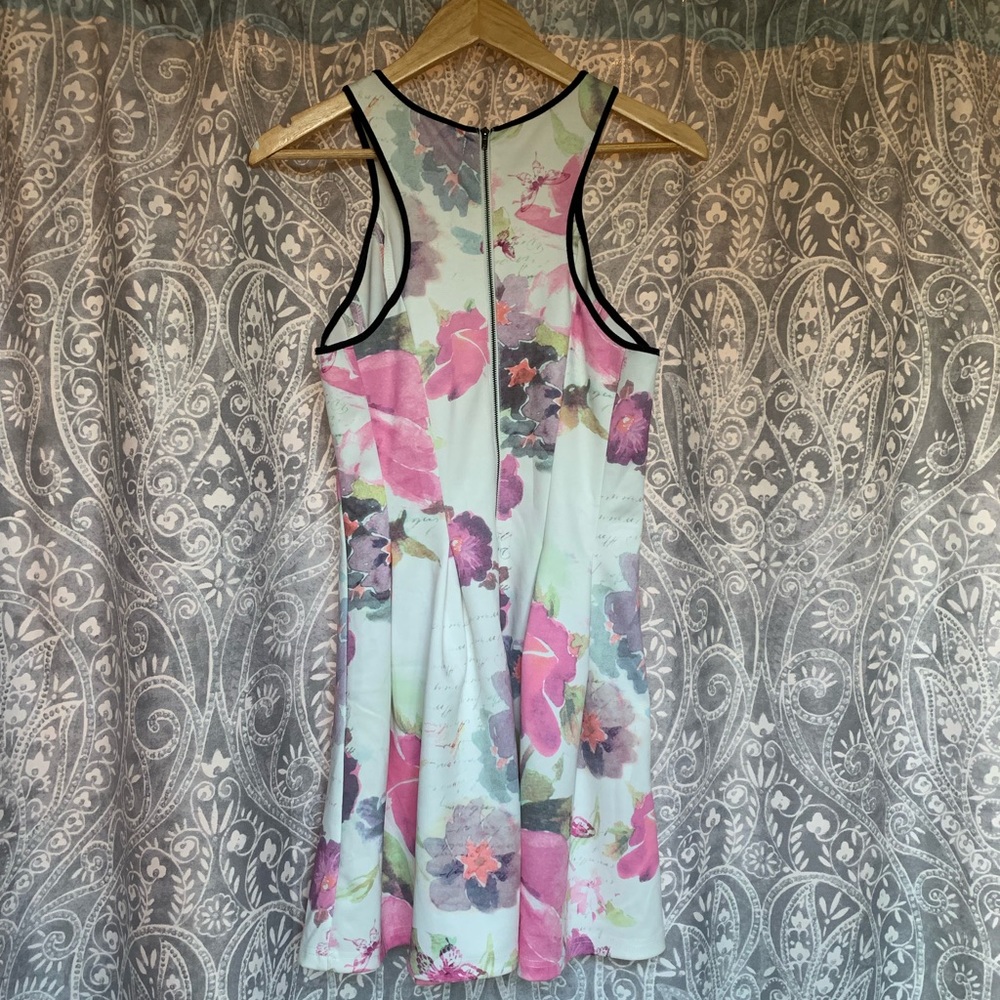 Floral Scuba Razorback Dress - Picture 3 of 6
